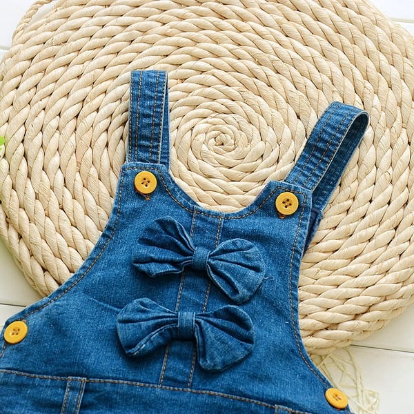 Cute Butterfly Denim Overalls / Dungarees