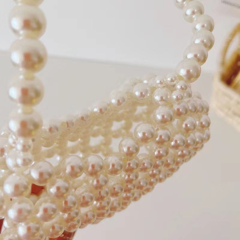 Sweet Heart Pearled Crossbody Girls' Bag