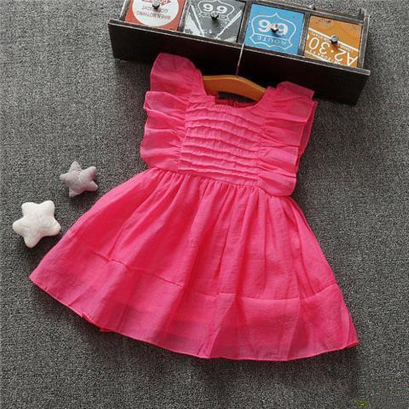 Dulcet Frill Sleeve Belted Dress.