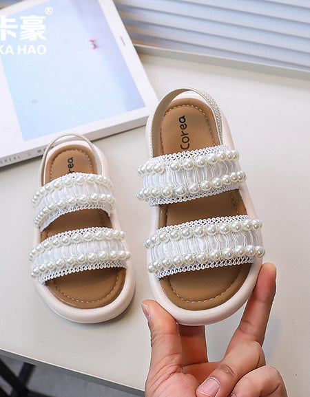Pearl Studded Princess Sandals