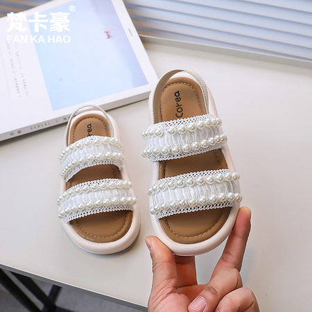 Pearl Studded Princess Sandals
