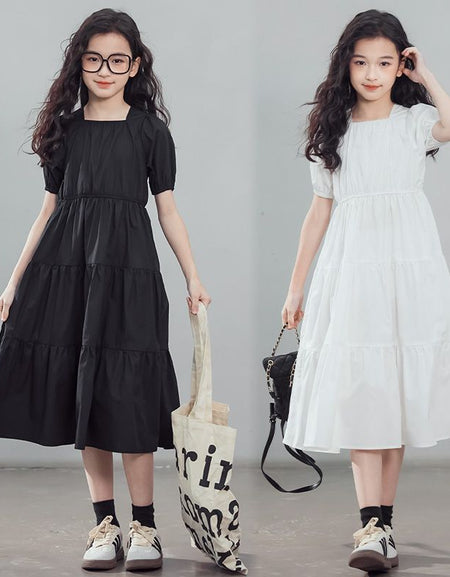 Tubesleeve Ruchy Patchwork Dress