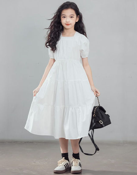 Tubesleeve Ruchy Patchwork Dress