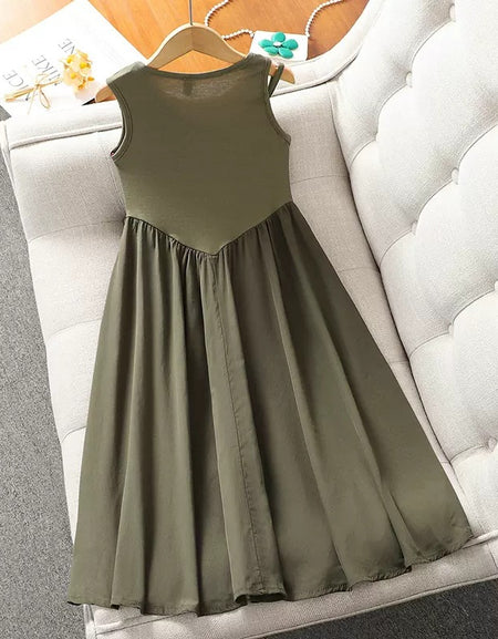 The Dual Monostrap Scoop Waist Dress