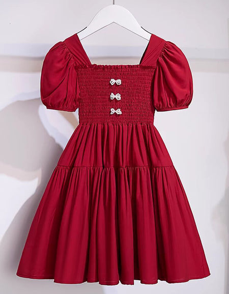 The 3-Bowed Minimalist Smokey Dress