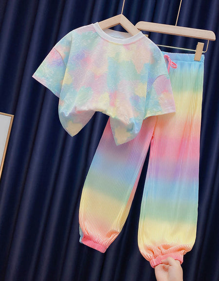 Cute Kids Smiley Rainbow 2piece Set