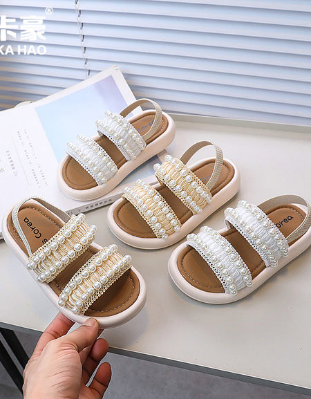 Pearl Studded Princess Sandals