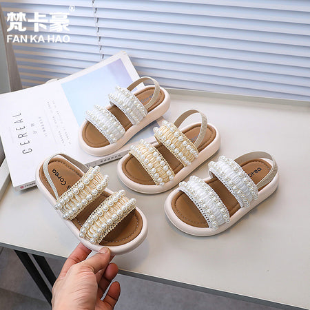 Pearl Studded Princess Sandals
