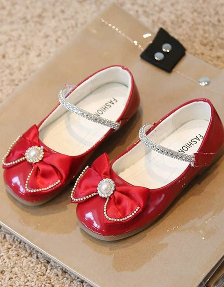 Emilia Studded Strap & Bow Shoes