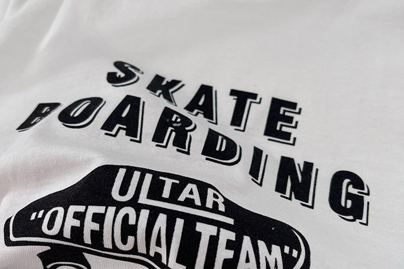 Skate Print Boys Tee& Cargo Shorts Set