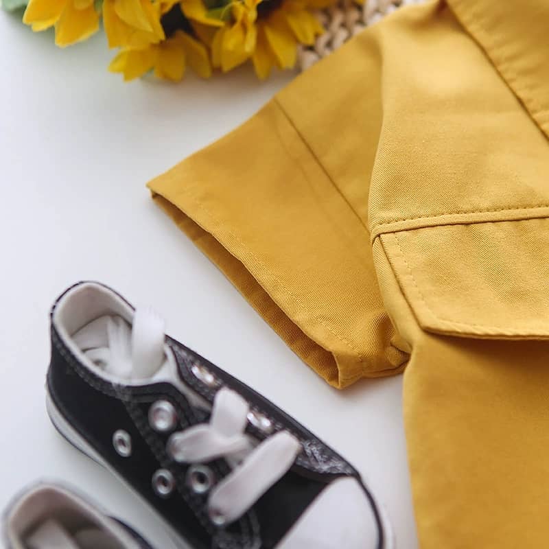 Stylish Chest Flap Shirt & Shorts Set