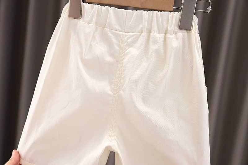 Bear Patch Sleeveless Vest & Shorts Set