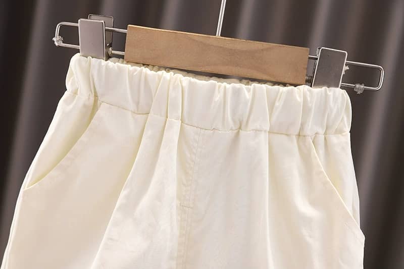 Bear Patch Sleeveless Vest & Shorts Set