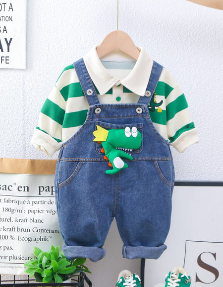 3D Dino Dung & Polo Tee Set