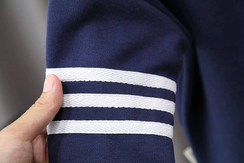 Navy Bunny Button-Up Jacket & Pant Set