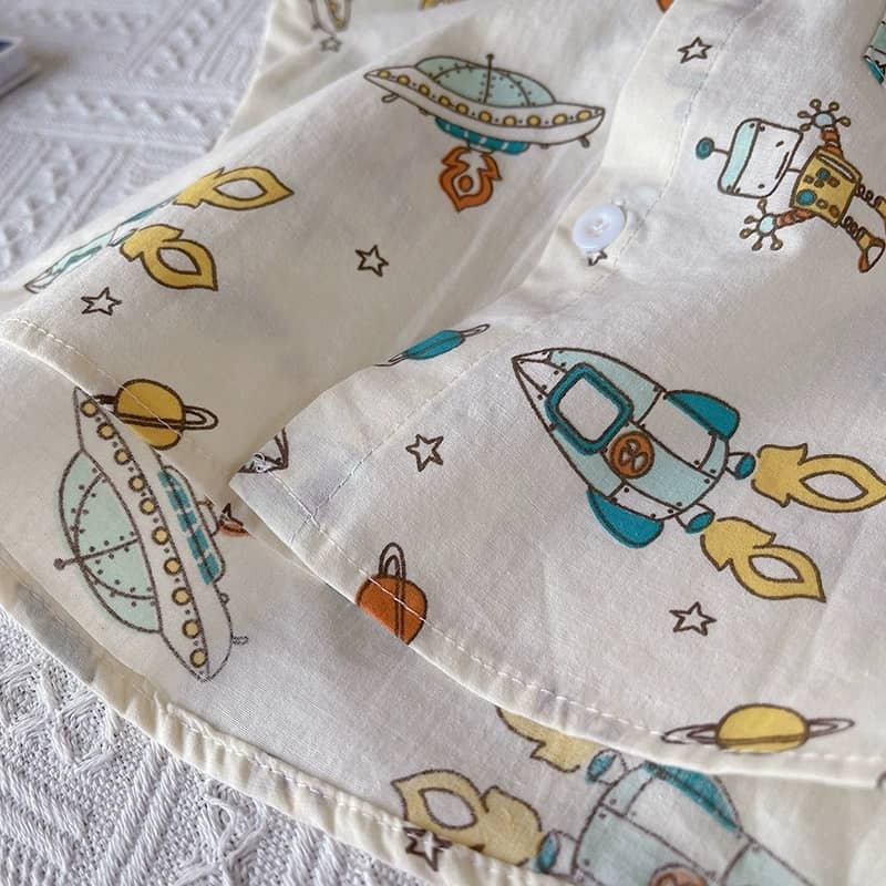 Space Graphic Shirt & Shorts Set