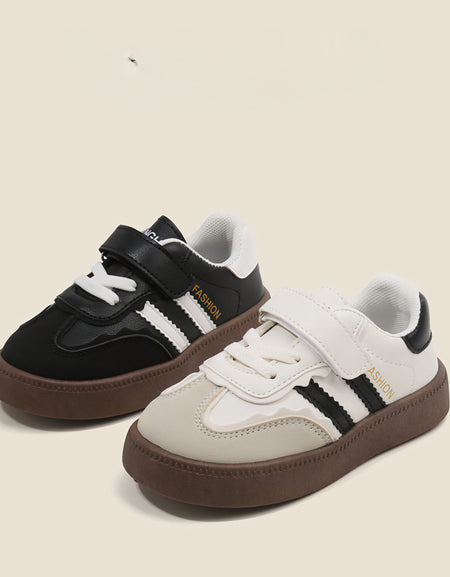 SAMBA Inspired Double Striped Bi-Color Kicks