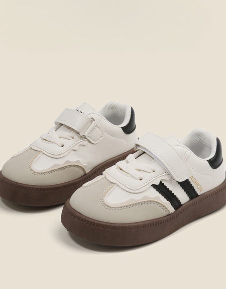 SAMBA Inspired Double Striped Bi-Color Kicks