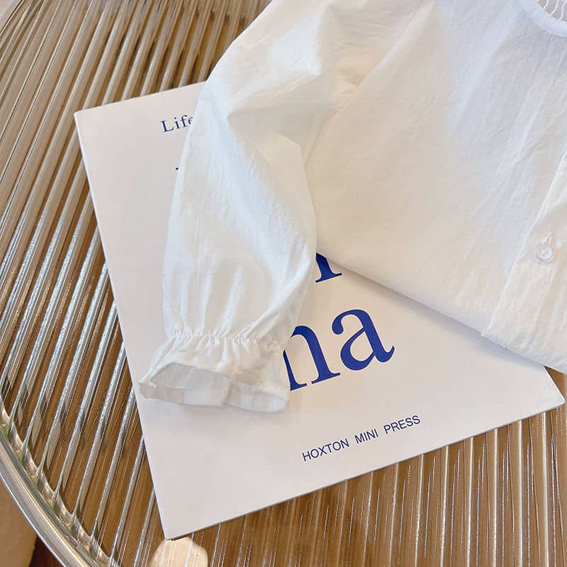 Lace Detail Collared Blouse