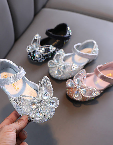 Crystal Butterfly Charming Shoes