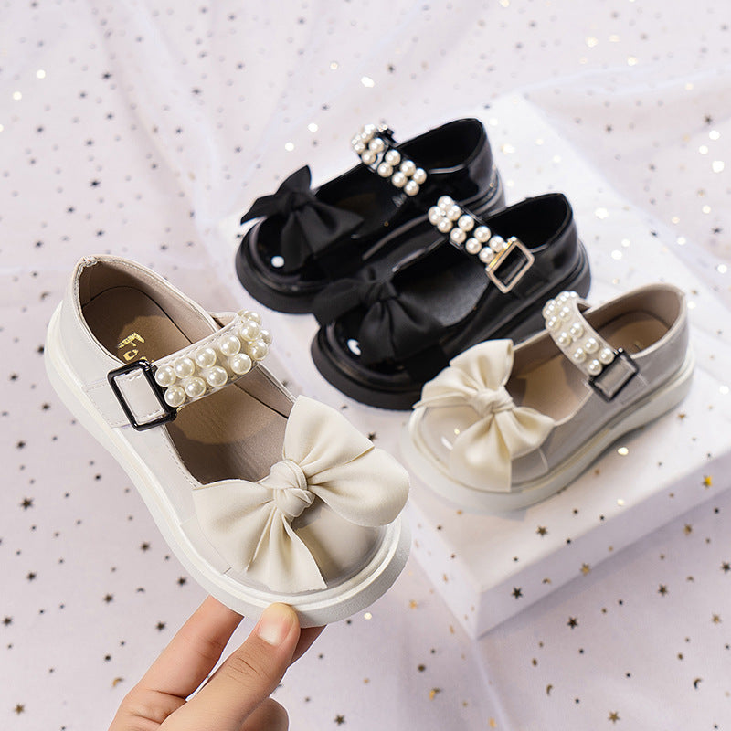 Little Lady Pearl Bow Mary Janes