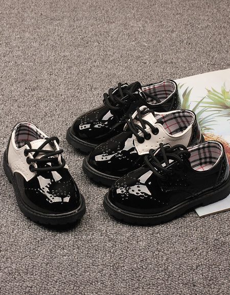 Patent Brogues Style Shoes
