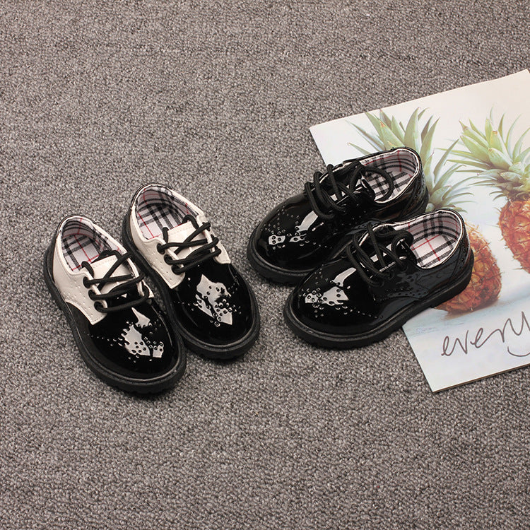 Patent Brogues Style Shoes