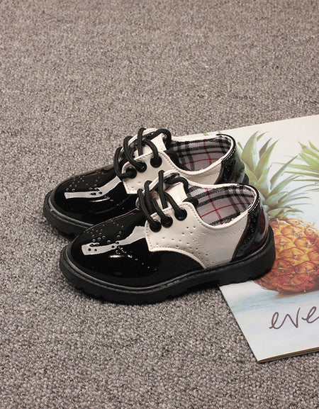 Patent Brogues Style Shoes