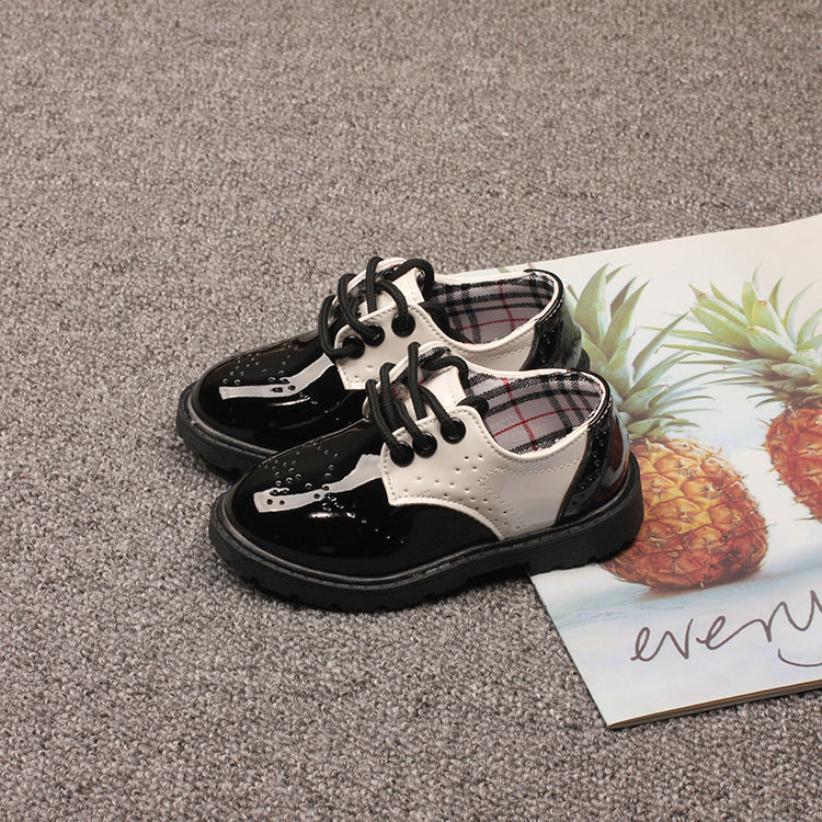 Patent Brogues Style Shoes