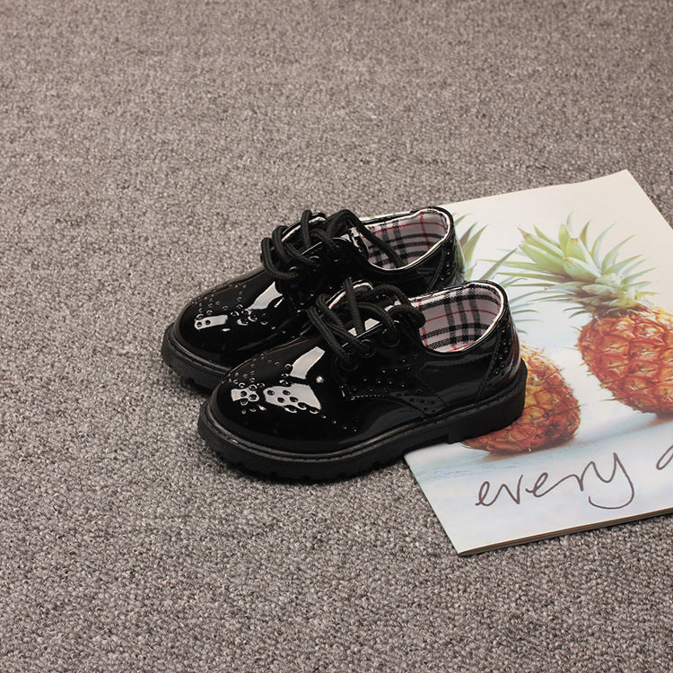 Patent Brogues Style Shoes