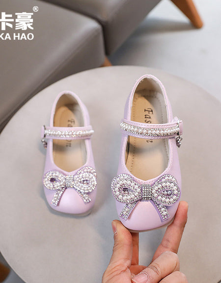 Gigi Studded Bow Princess Shoe