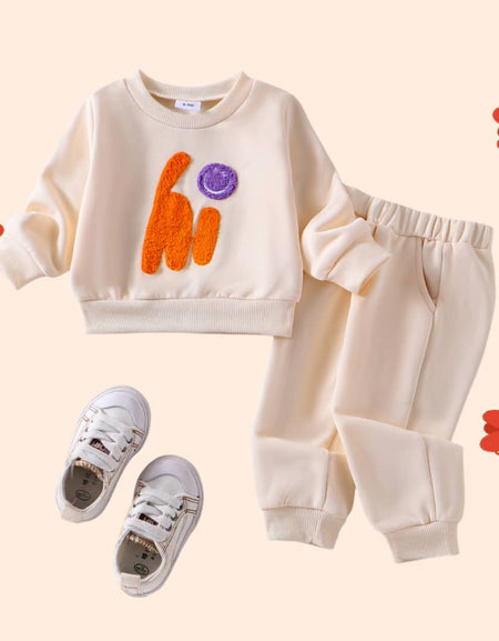 Smiley HI Kids Sweatshirt & Joggers Set