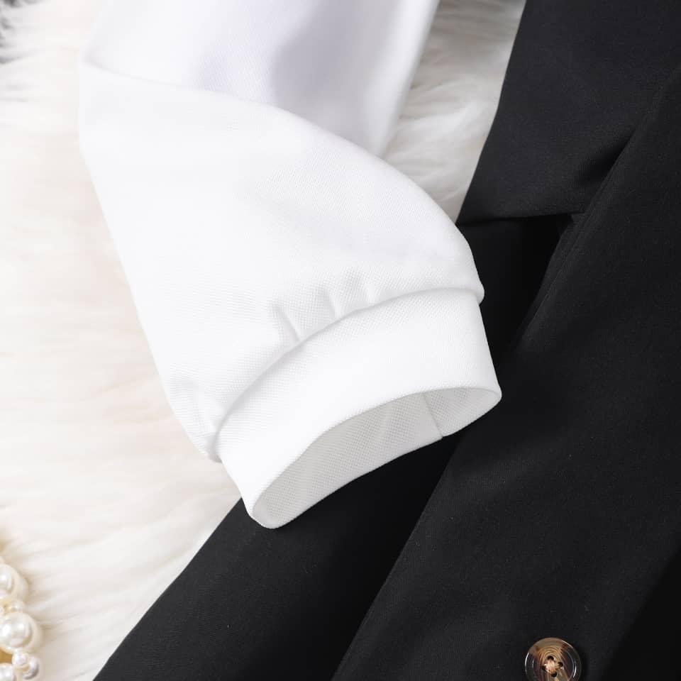 Collar Charm Belted Button Dress