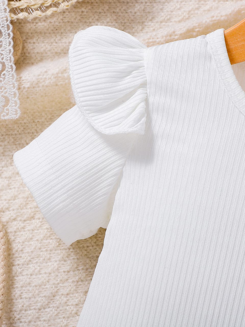 Blossom Embroidered Dress & Puff Sleeve Top