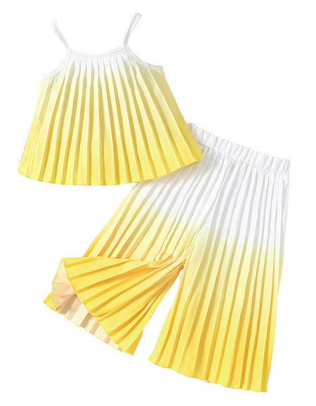 Sun-melt Pleats Cami Top & Pant Set