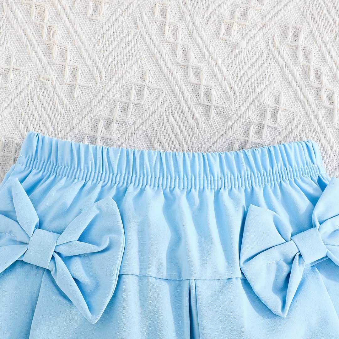 Whimsy Tulle Shoulders Two Piece Skirt Set