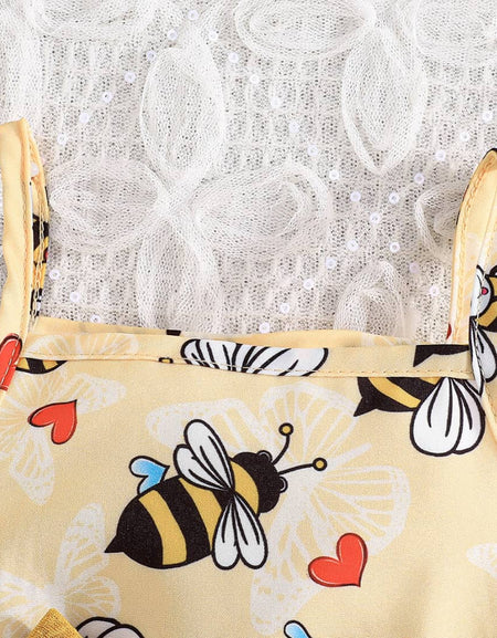 Busy Bee Cami Tulle Dress& Jacket Set