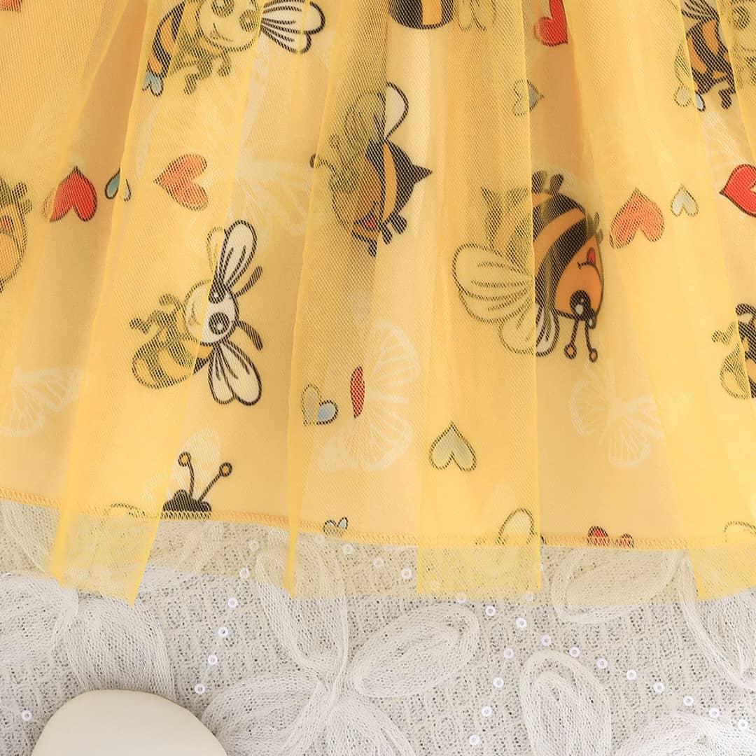 Busy Bee Cami Tulle Dress& Jacket Set