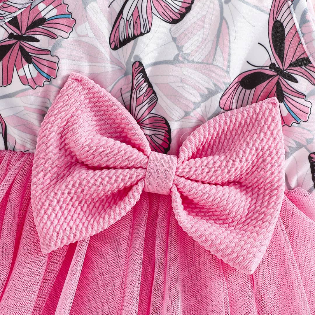 Butterfly Tulle Cami Dress & Jacket Set