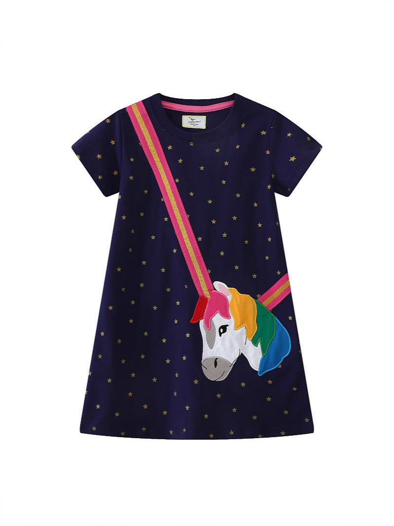 Crossbody 3D Unicorn Starry Gown