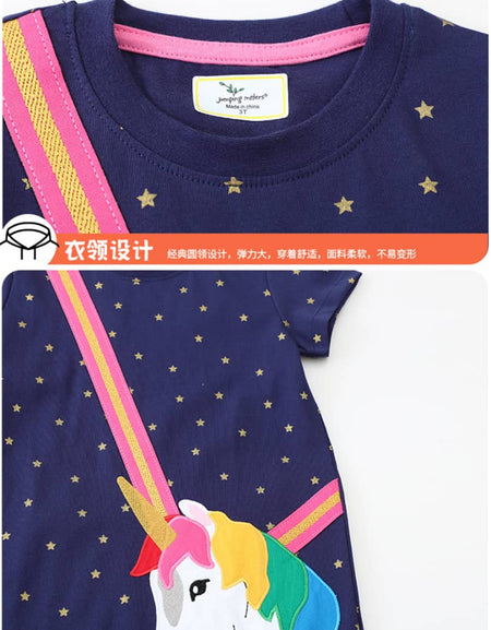 Crossbody 3D Unicorn Starry Gown