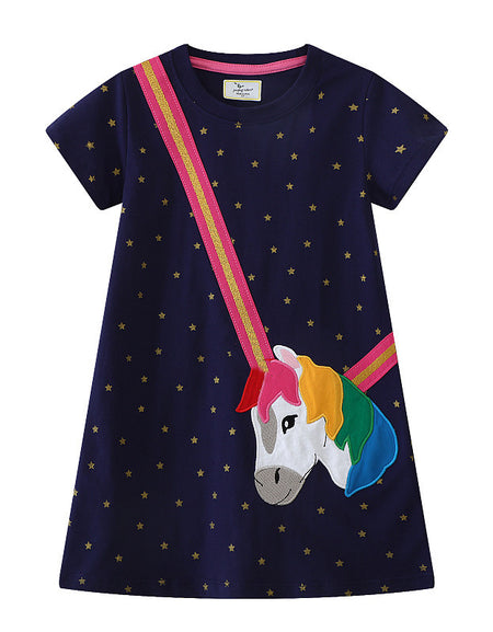 Crossbody 3D Unicorn Starry Gown