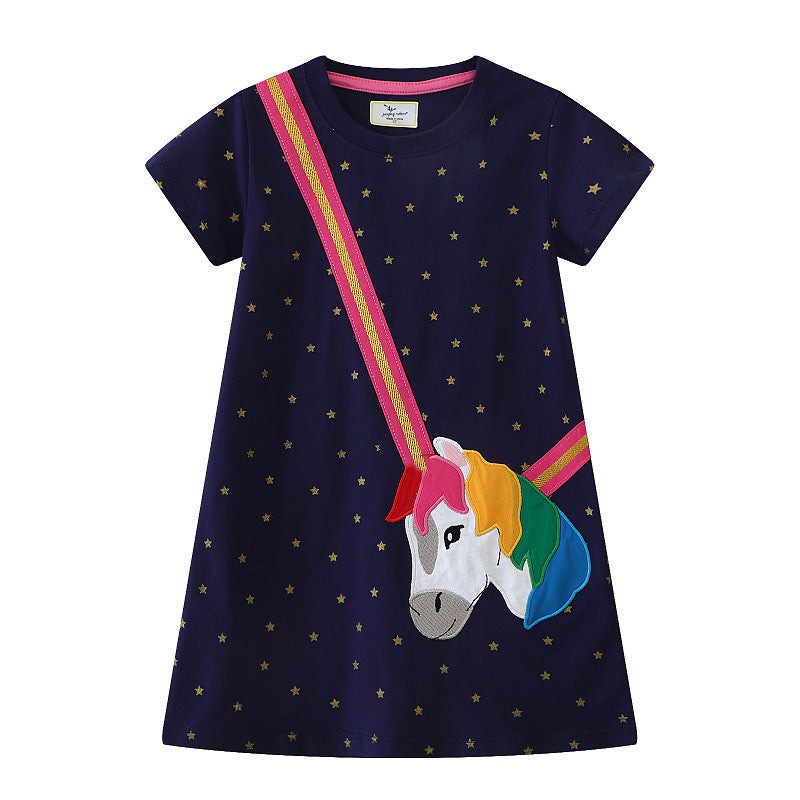 Crossbody 3D Unicorn Starry Gown