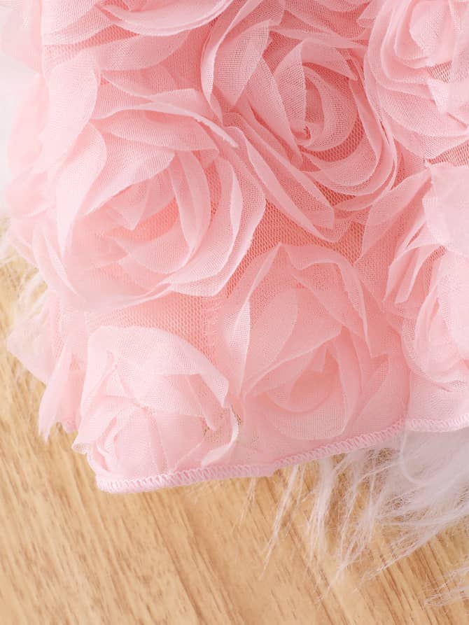 Rose Embossed Longsleeved Princess Dress