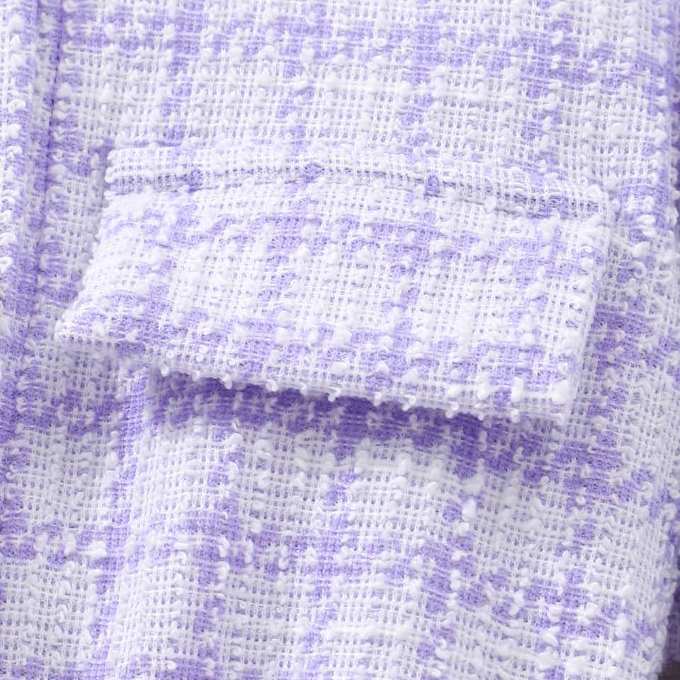 Girls Tweed Tulle Dress with Bag