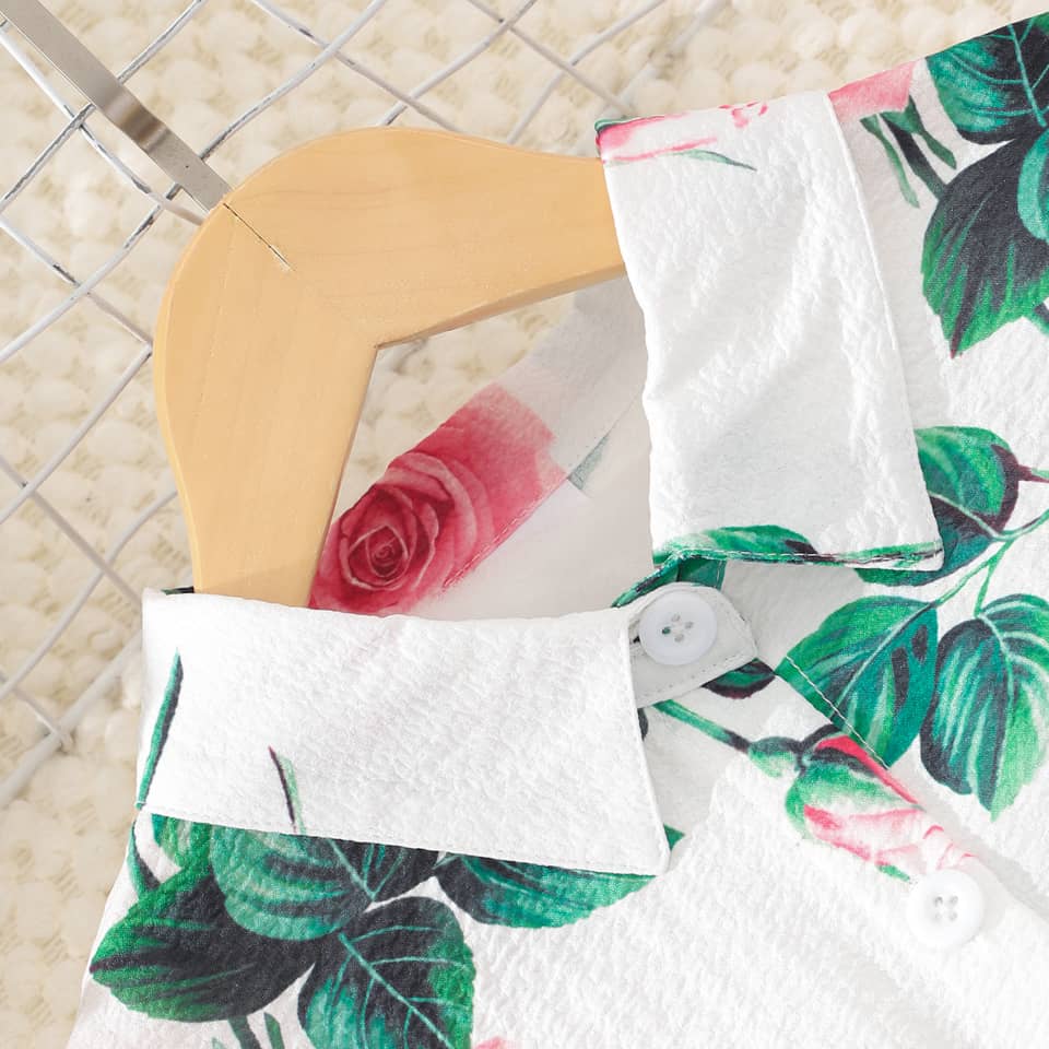 Chic Rose Print 2piece Set