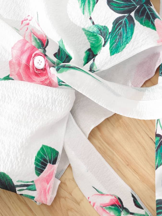 Chic Rose Print 2piece Set