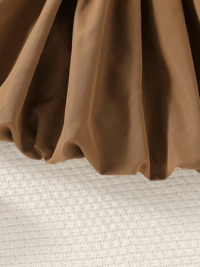 Toffee Twirl Cozy Cardigan & Dress Duo