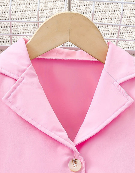 Floral Pink Jumpsuit & Blazer Set