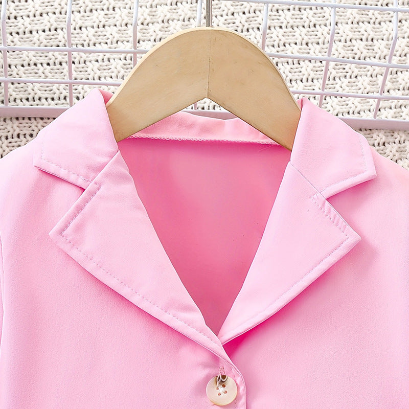 Floral Pink Jumpsuit & Blazer Set